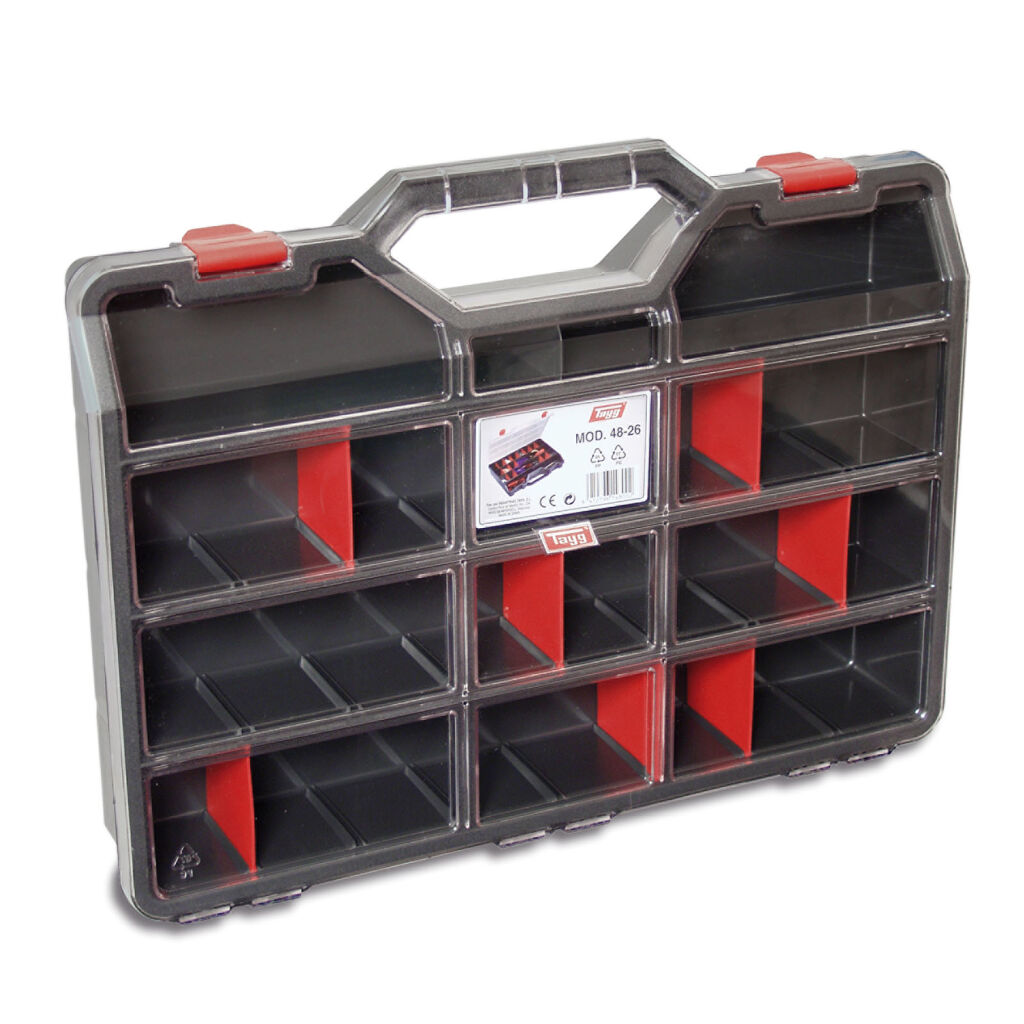 Transport case assortment case with 5-21 compartments 