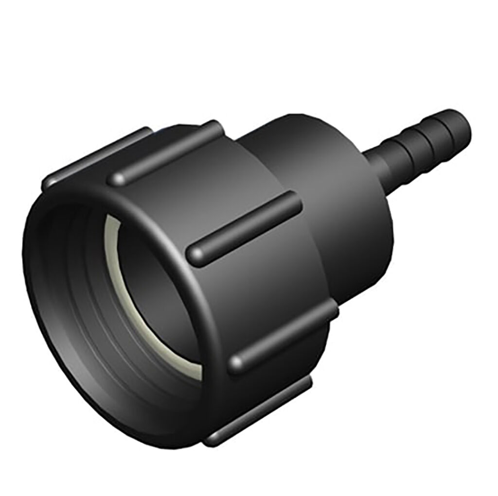 IBC container accessories adapter DIN61 / S60X6 female - ½ inch hose tail