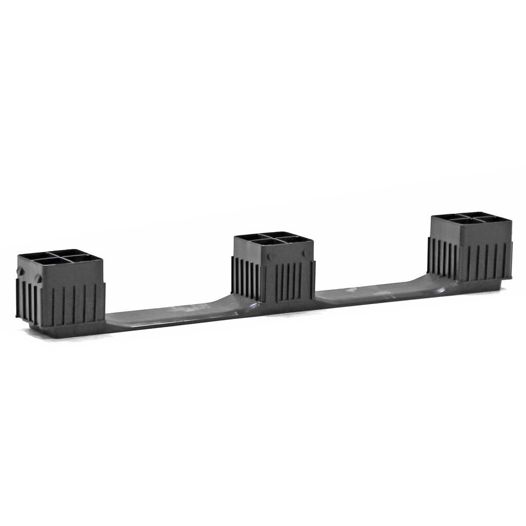 Accessoires pour bacs en plastique entrées de fourches pour des bacs grande volumes