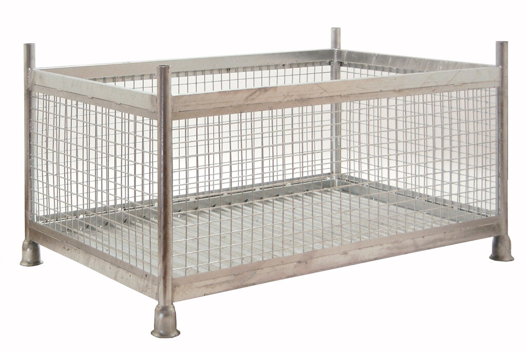 Mesh container fixed construction fixed mesh box structure fixed walls