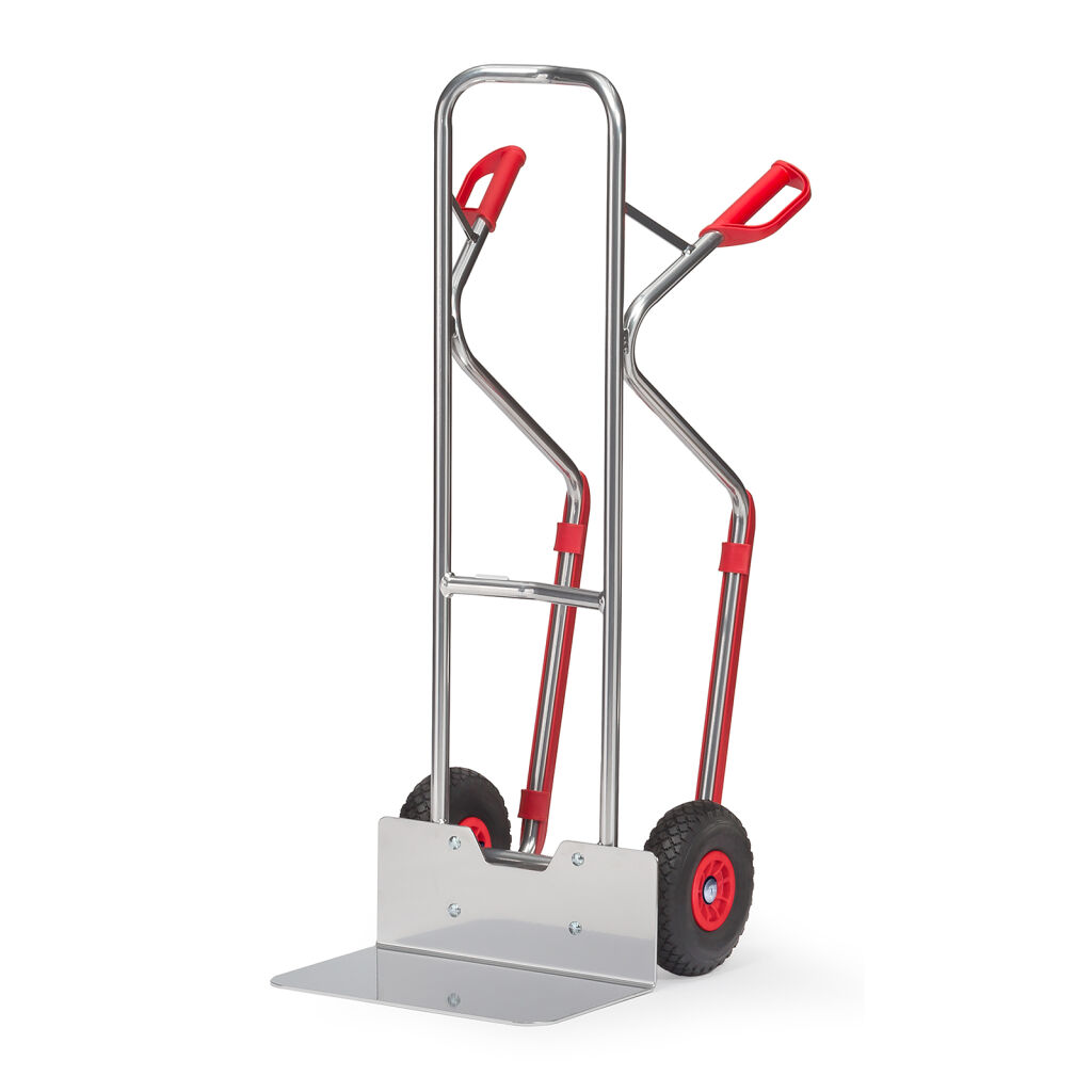 Aluminium steekwagen Fetra lichte alu steekwagen lekvrije PU-banden 260x85 mm