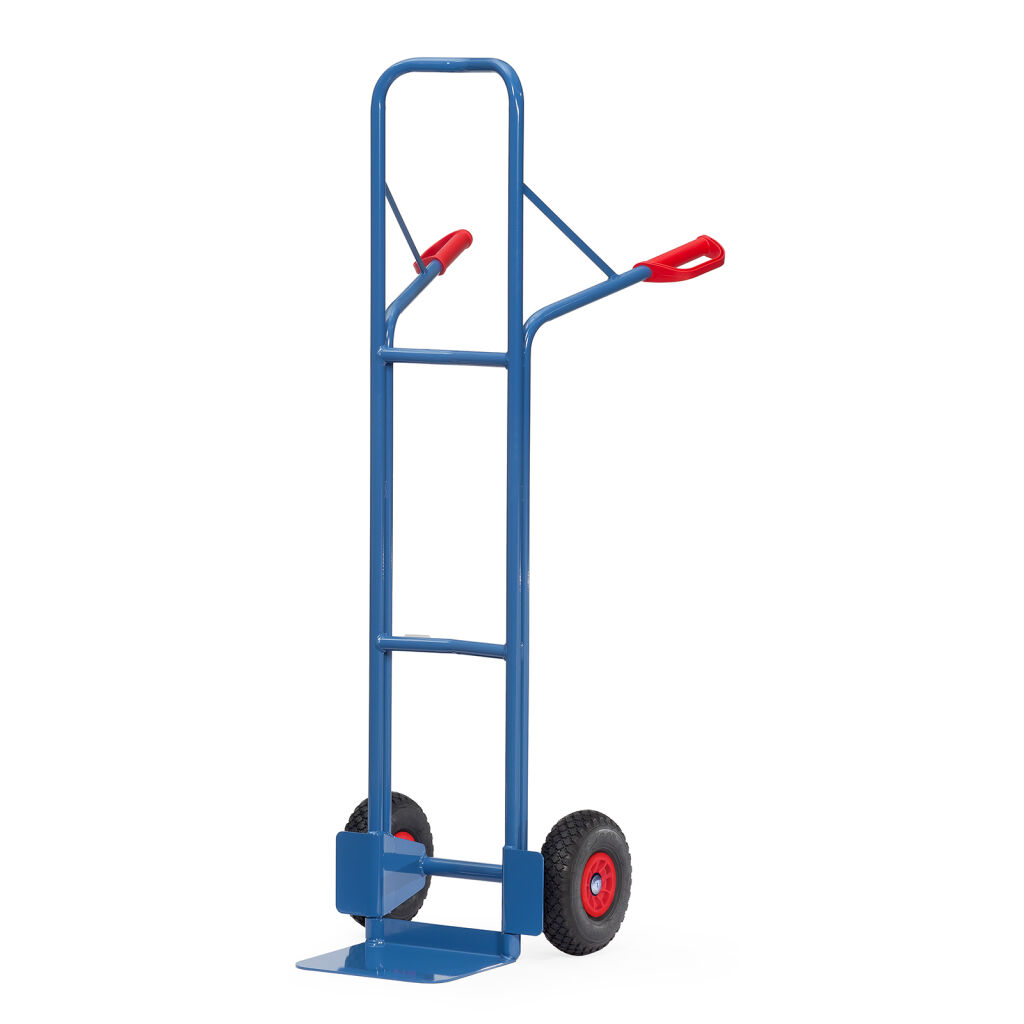 Stalen steekwagens Fetra vaste constructie lekvrije PU-banden 260x85 mm