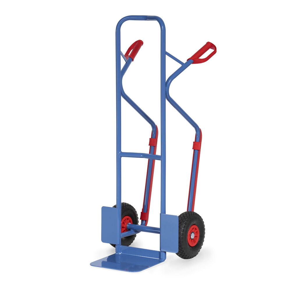 Diable transport acier Fetra construction compact roues increvable 260x85 mm