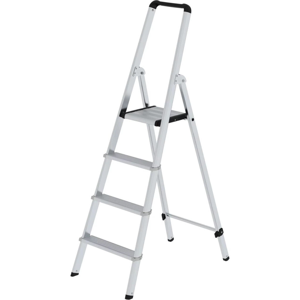 Industrietreppe einseitig begehbar, 4 Stufen inkl. plattform