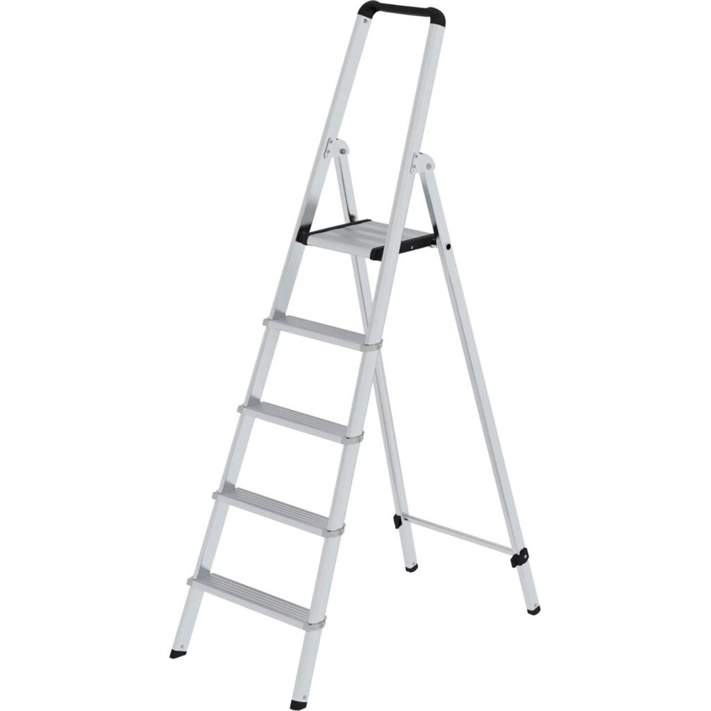 Industrietreppe einseitig begehbar, 5 Stufen inkl. plattform