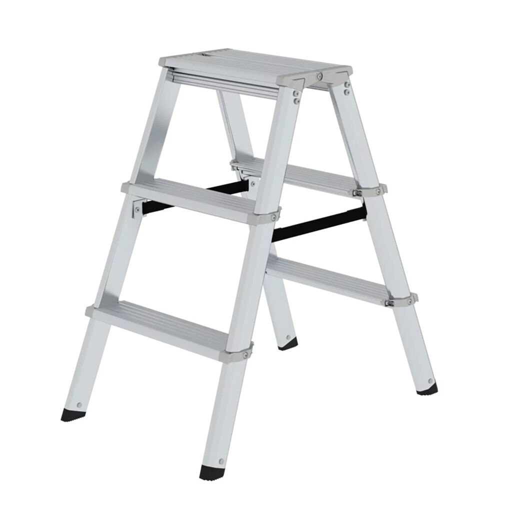 Escalier industrielles à deux-côtés, 2x3 marchepieds