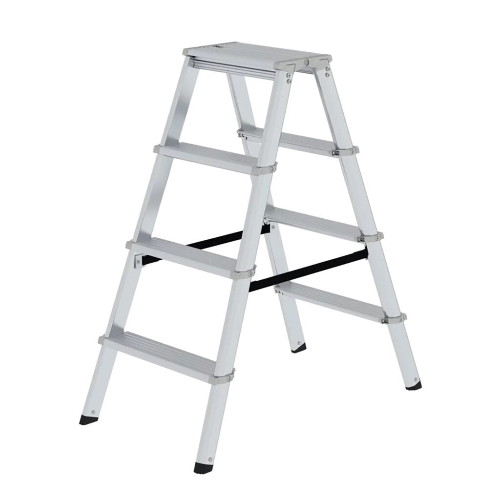 Escalier industrielles à deux-côtés, 2x4 marchepieds