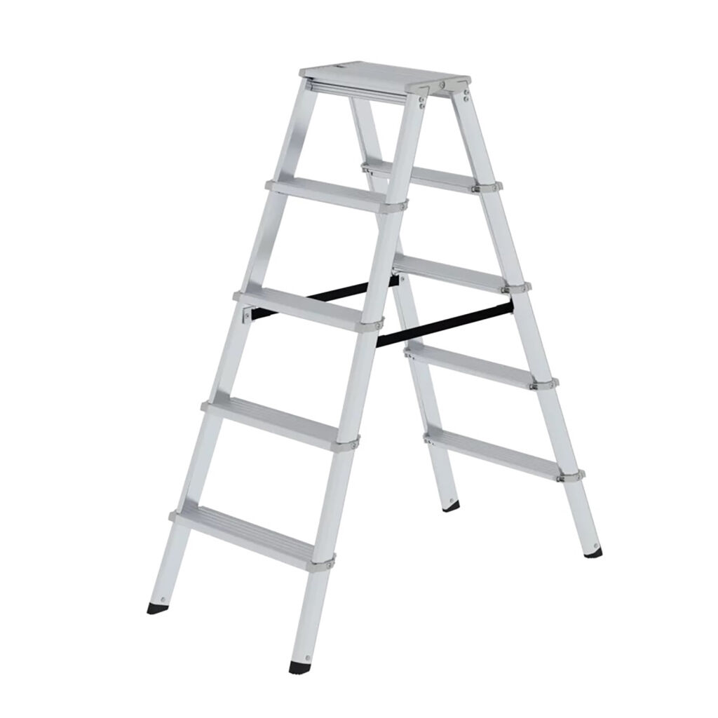 Escalier industrielles à deux-côtés, 2x5 marchepieds