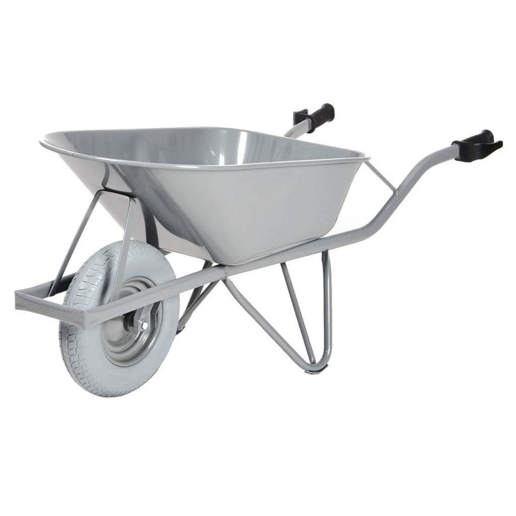 Bouwkruiwagen met lekvrije band (opgeschuimd polyurethaan) 