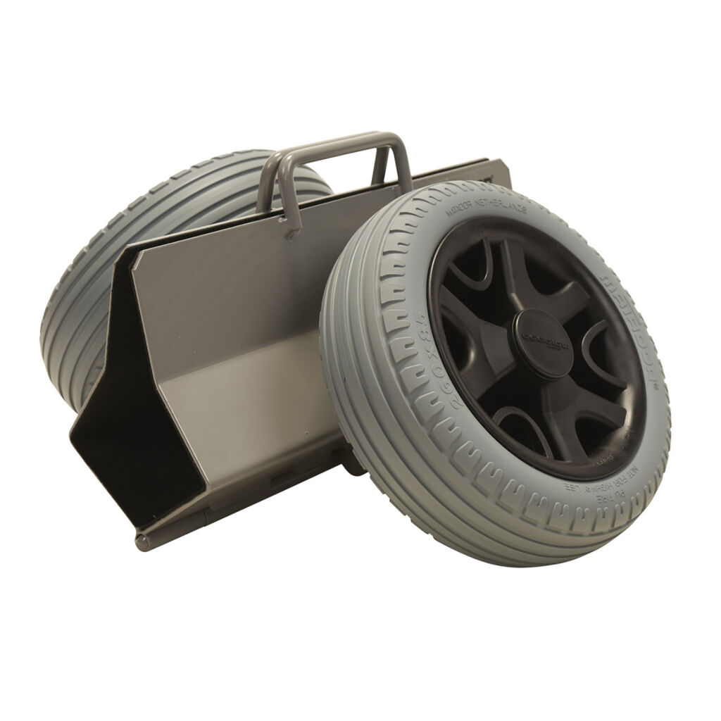 Plattenroller mit 2 pannensicheren Reifen