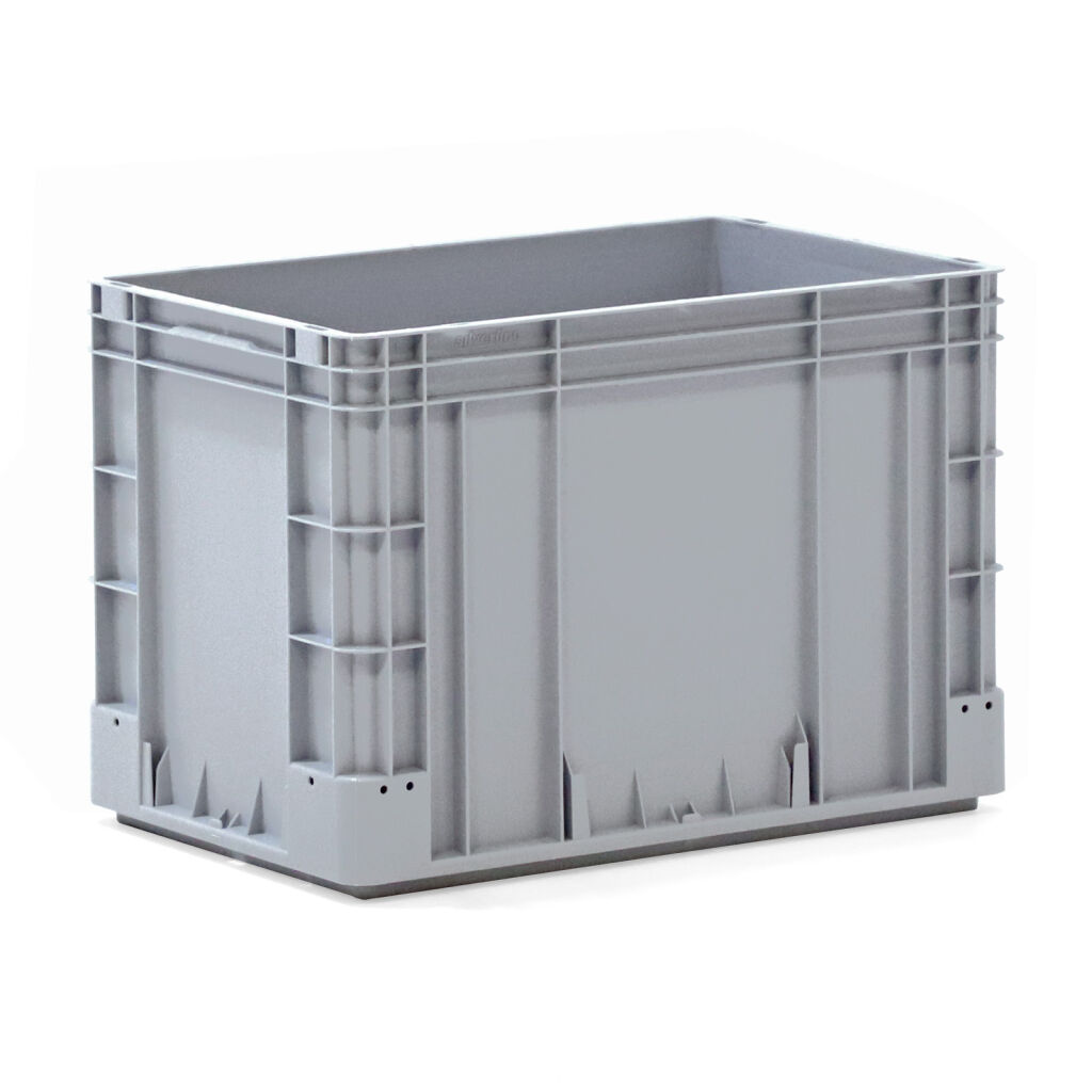 Euronorm stacking bins all walls closed