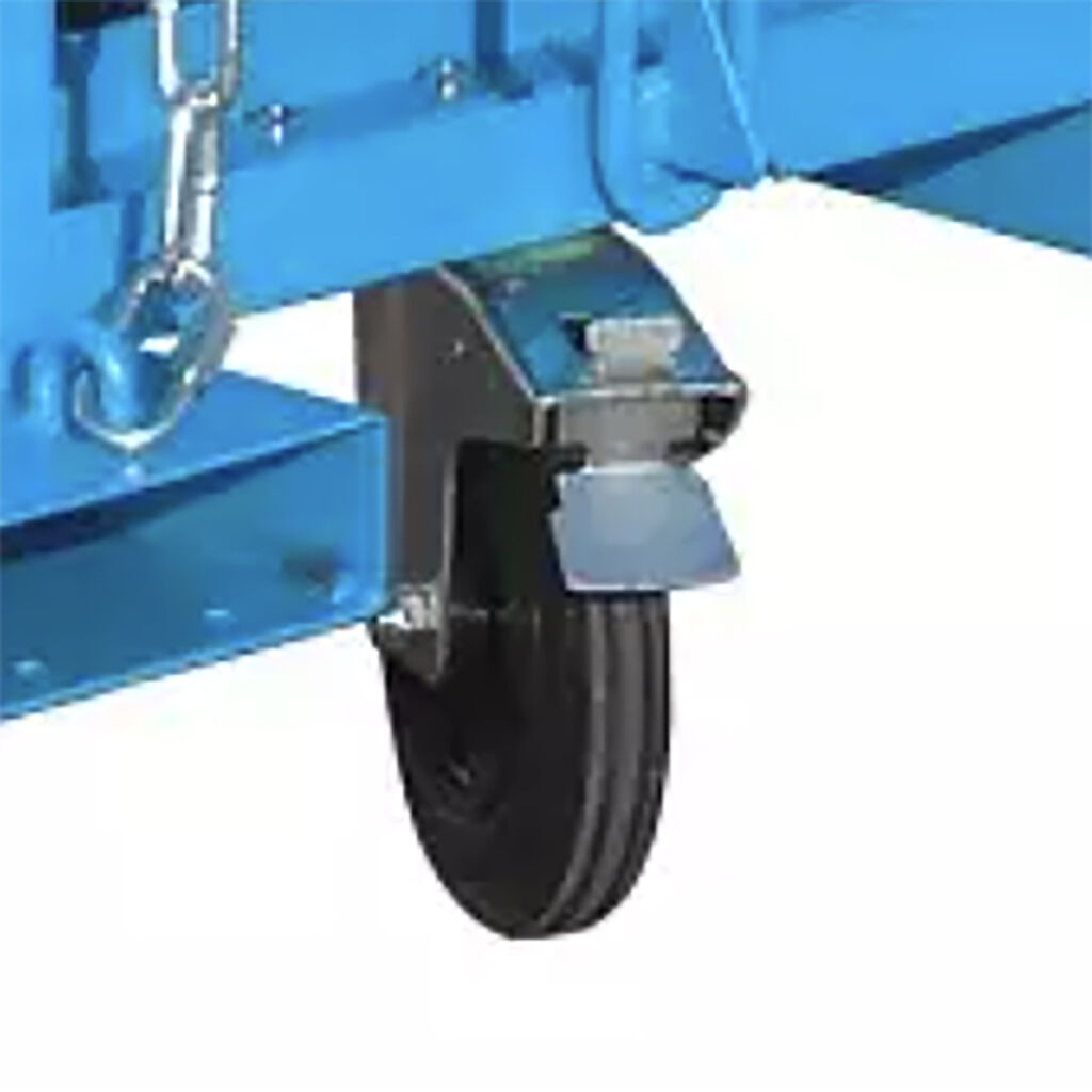 Tilting container accessories castor wheels with brake Ø 250 mm
