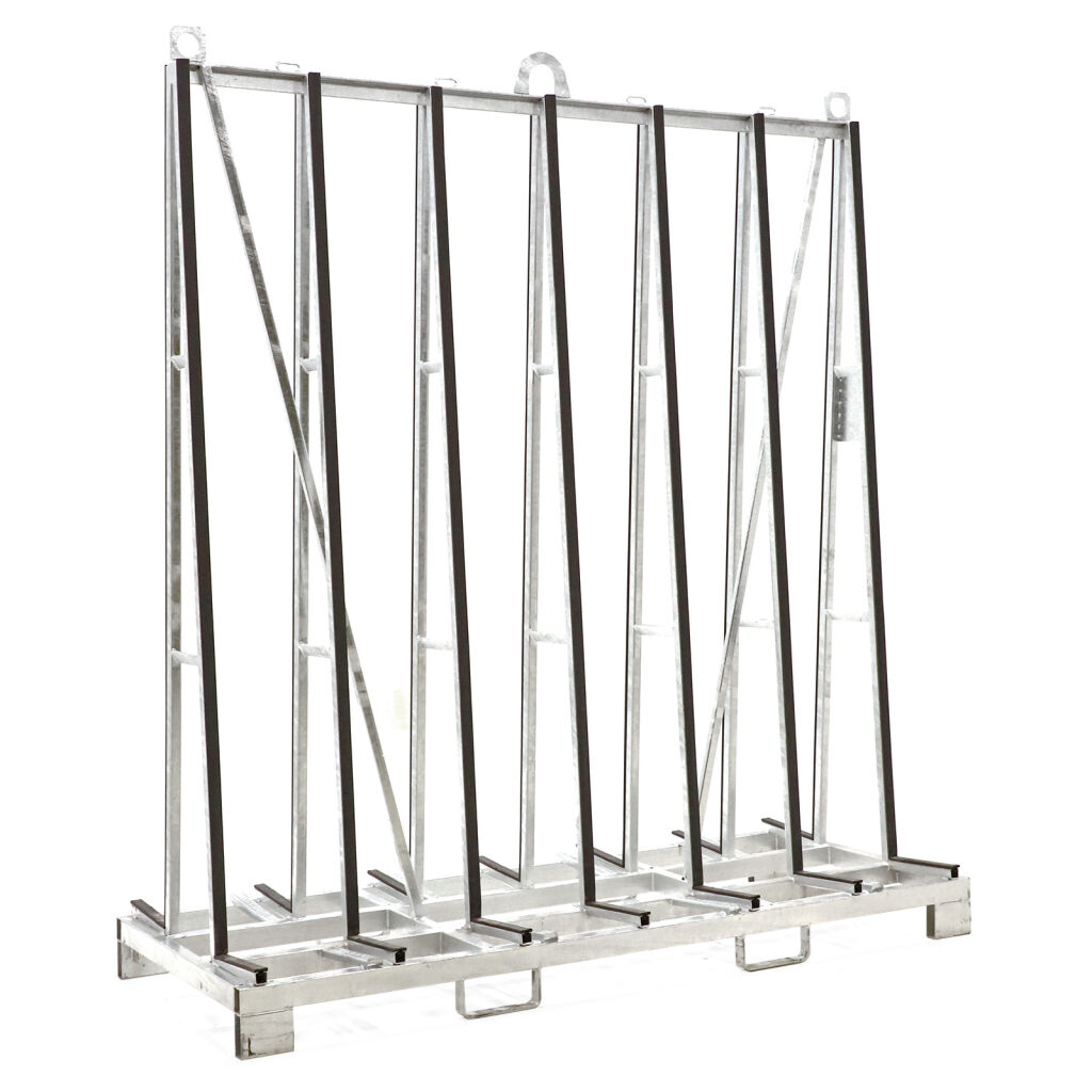 Glass rack glass transport container double-side loading
