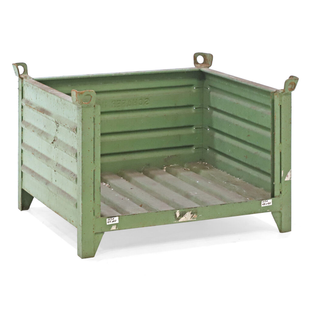 Used Stacking box steel fixed construction with front opening