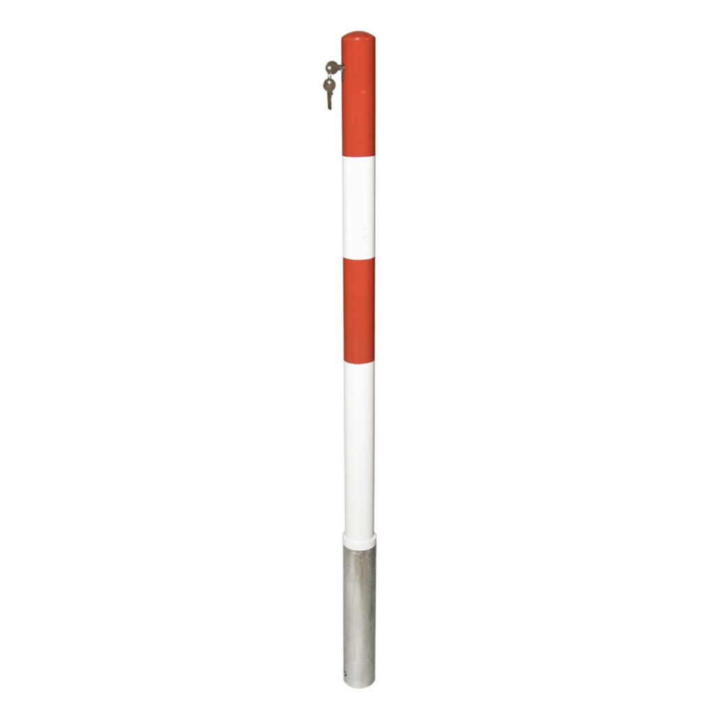 Barrières et poteaux sécurité et signalisation butée de protection amovible  pole protection avec cylinderslot - ø 60 mm Hauteur (mm): 1330
