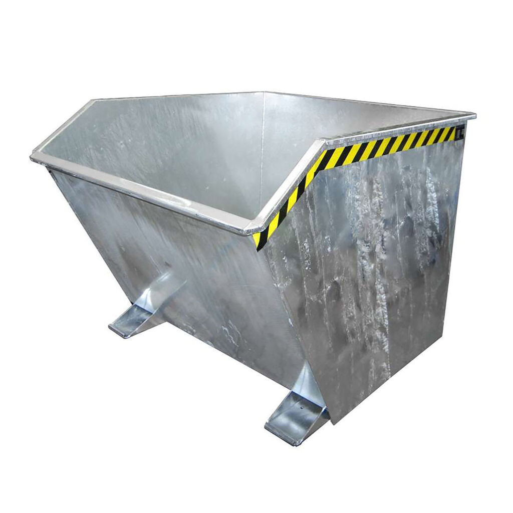 Spaandercontainer standaard bouwhoogte incl. zeef