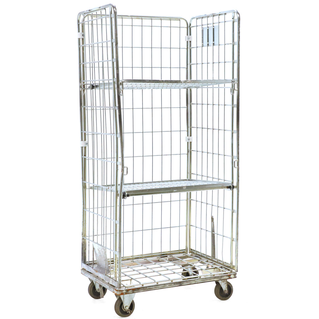 Chariot à linge Conteneur mobile pour les laveries construction compact Occasion