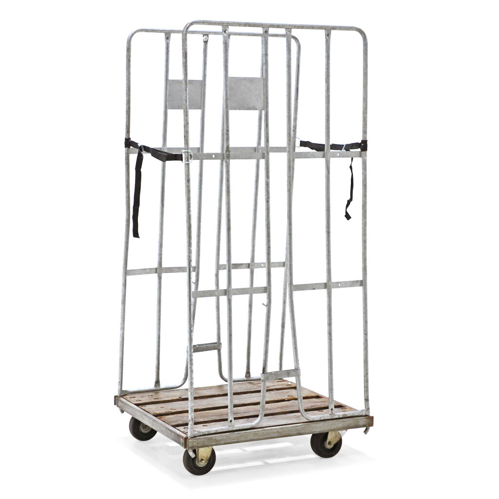 Rollwagen Gebraucht Rollbehälter 2-seitig mit Holzboden und Klemmgittern
