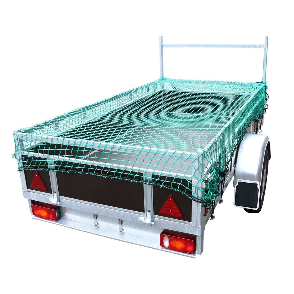 Housse de protection filet de remorque noué 2,5x4,5 m, maille 45x45 mm