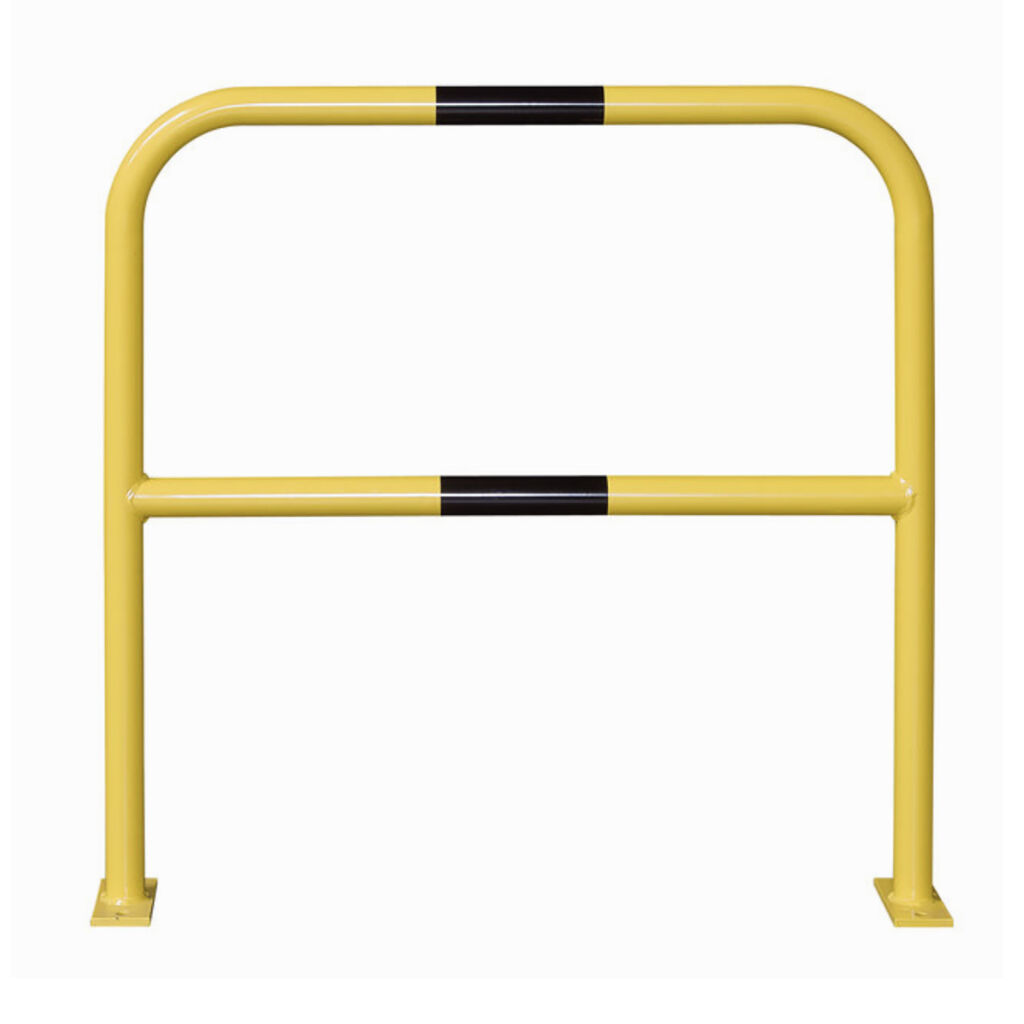 Protective guard rails mounting bracket