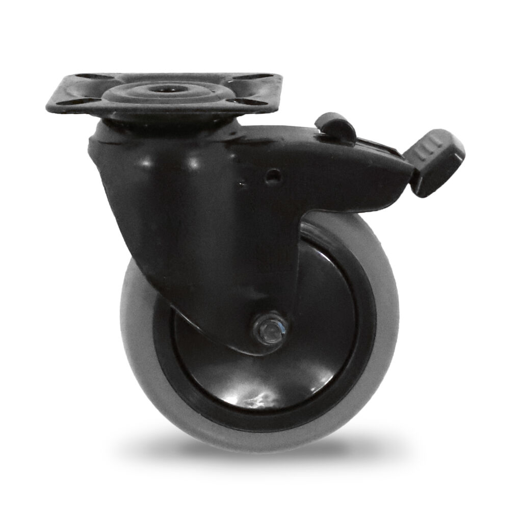 Roulettes pivotantes roue pivotante avec frein Ø 75x25 mm