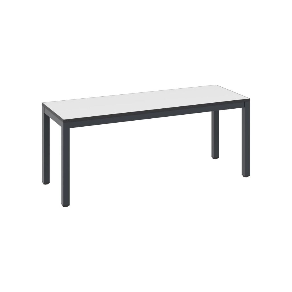 Cloakroom bench without superstructure
