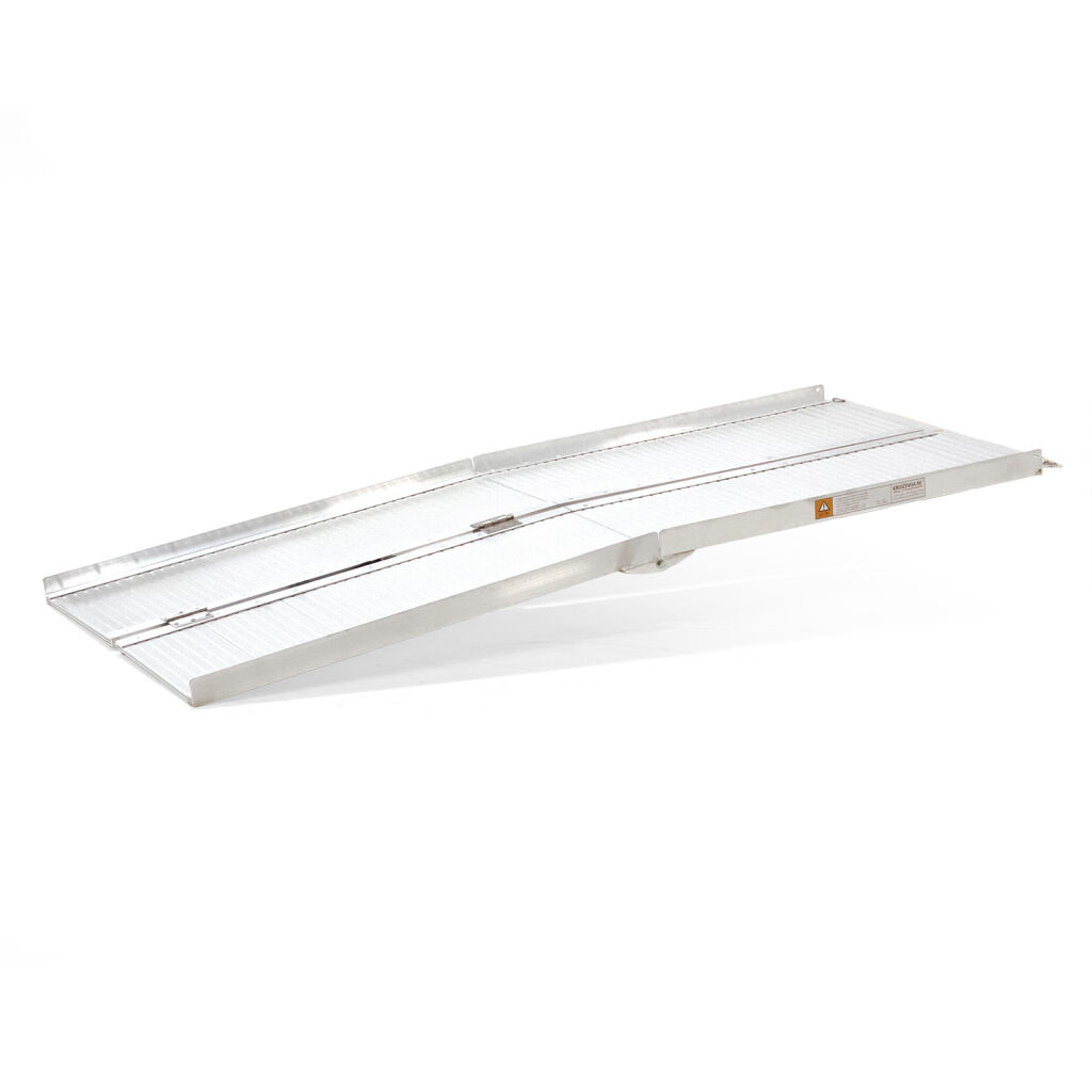 Auffahrrampen Rollstuhlrampe Aluminium Doppel-Faltbar 180 cm