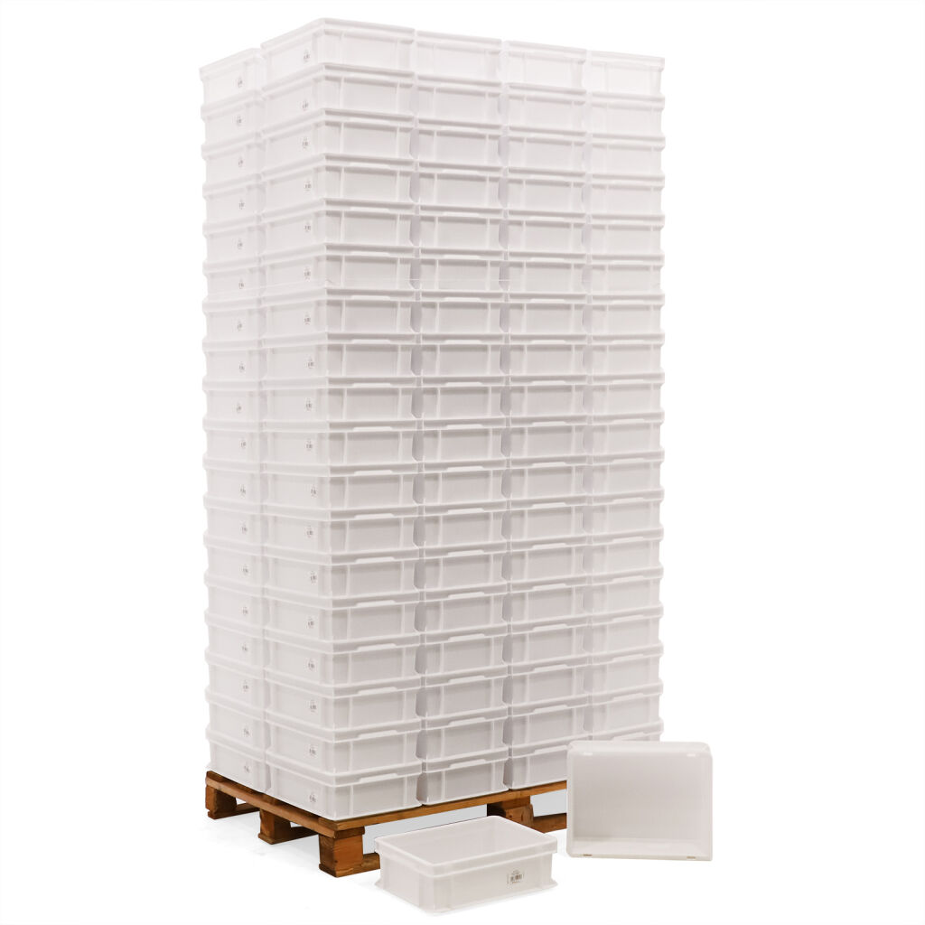 Offres boite de rangement plastique bacs gerbable Euronorm tous les parois fermées