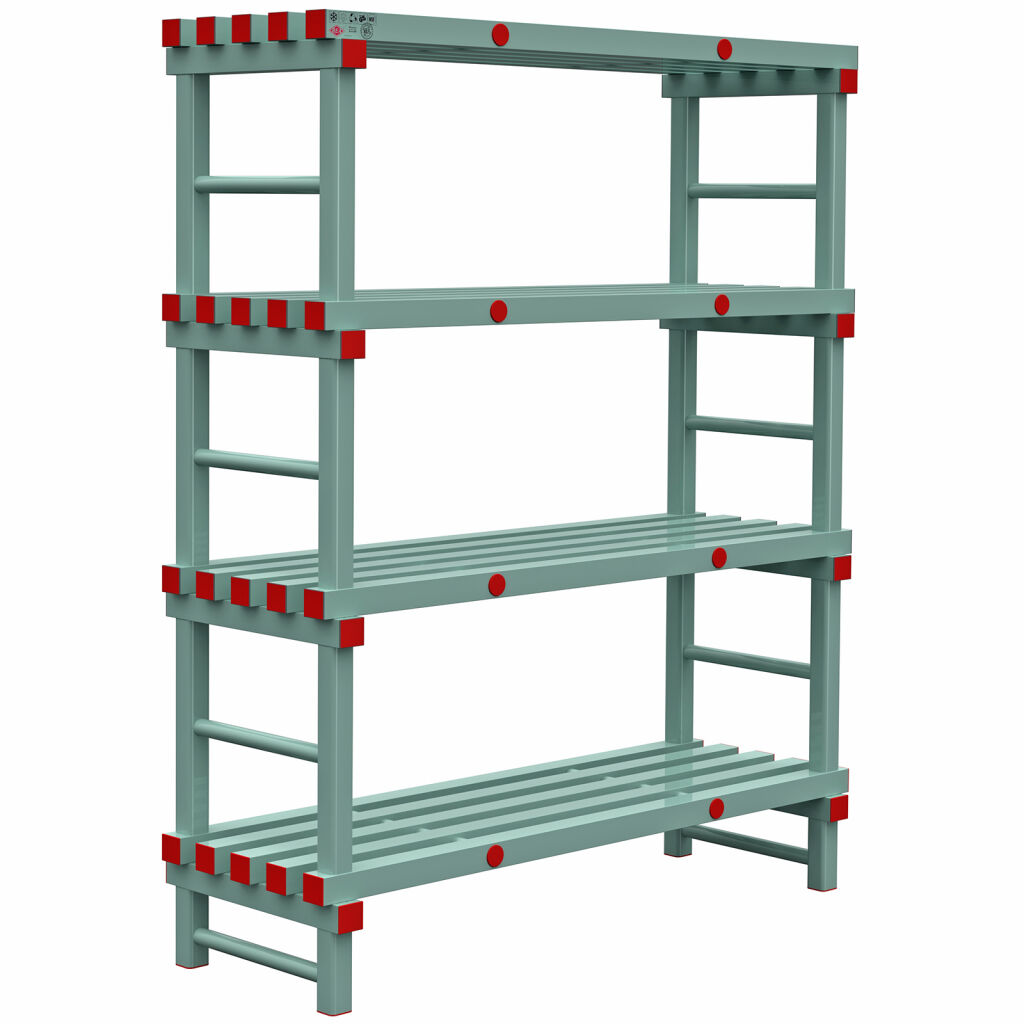 Rayonnage en plastique eurostelle modulaire