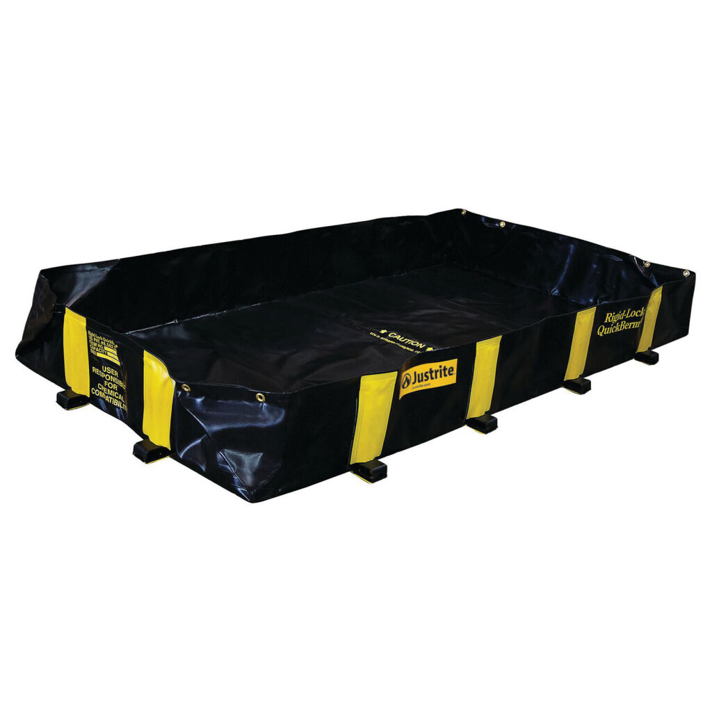 Bac de rétention plastique stockage de fûts ou transicuves (IBC) construction rabattable-pliable