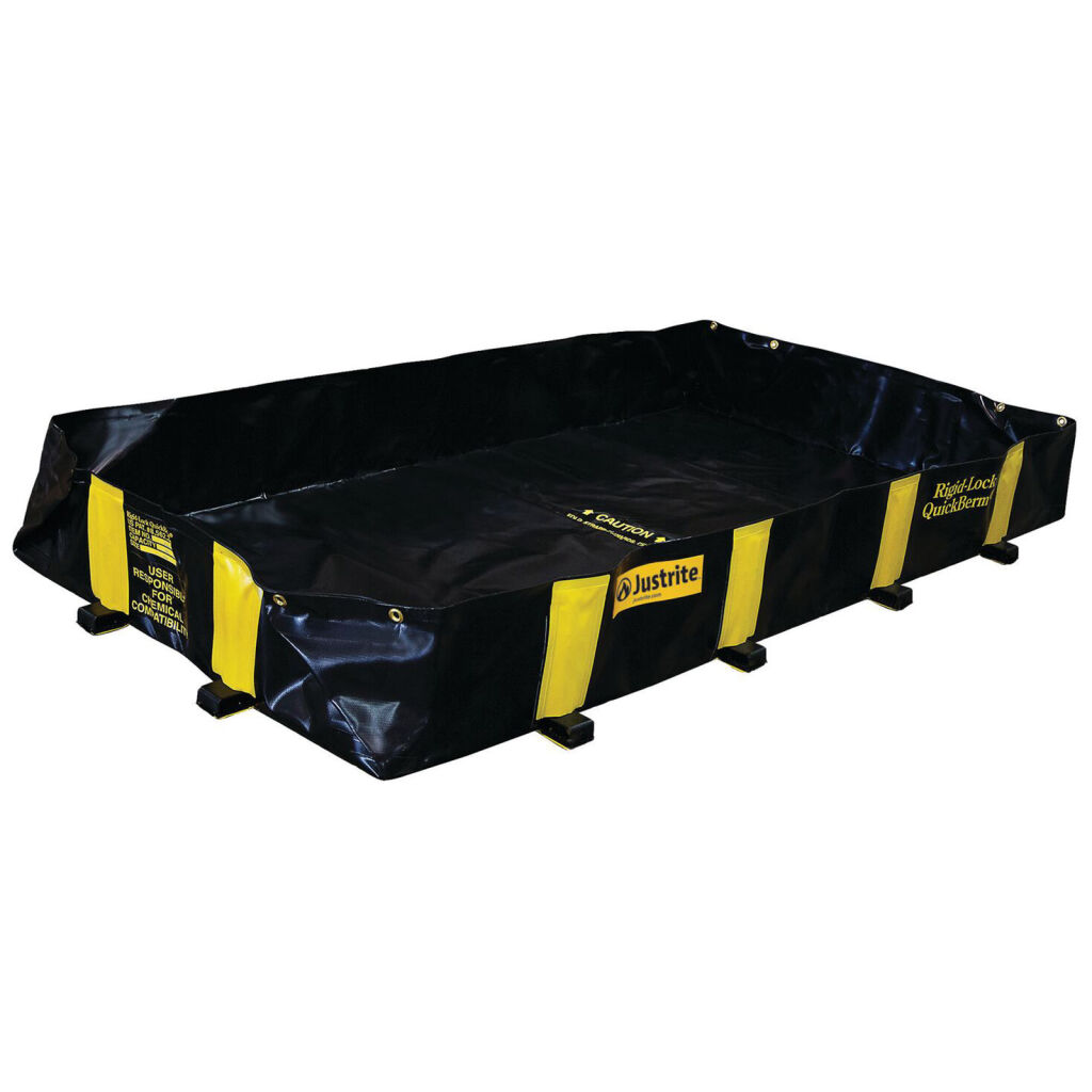 Plastic trays receptacle for IBC and drums fold down construction