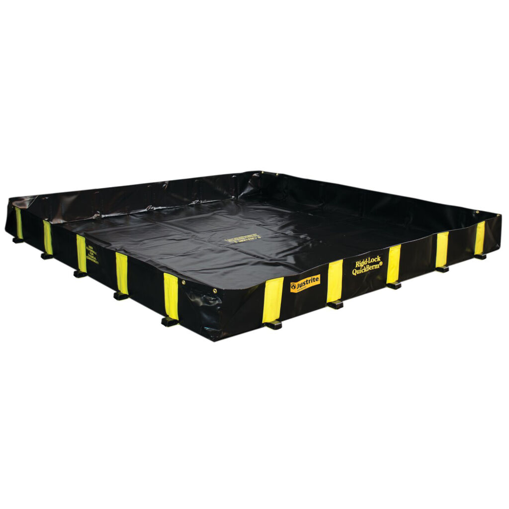 Bac de rétention plastique stockage de fûts ou transicuves (IBC) construction rabattable-pliable