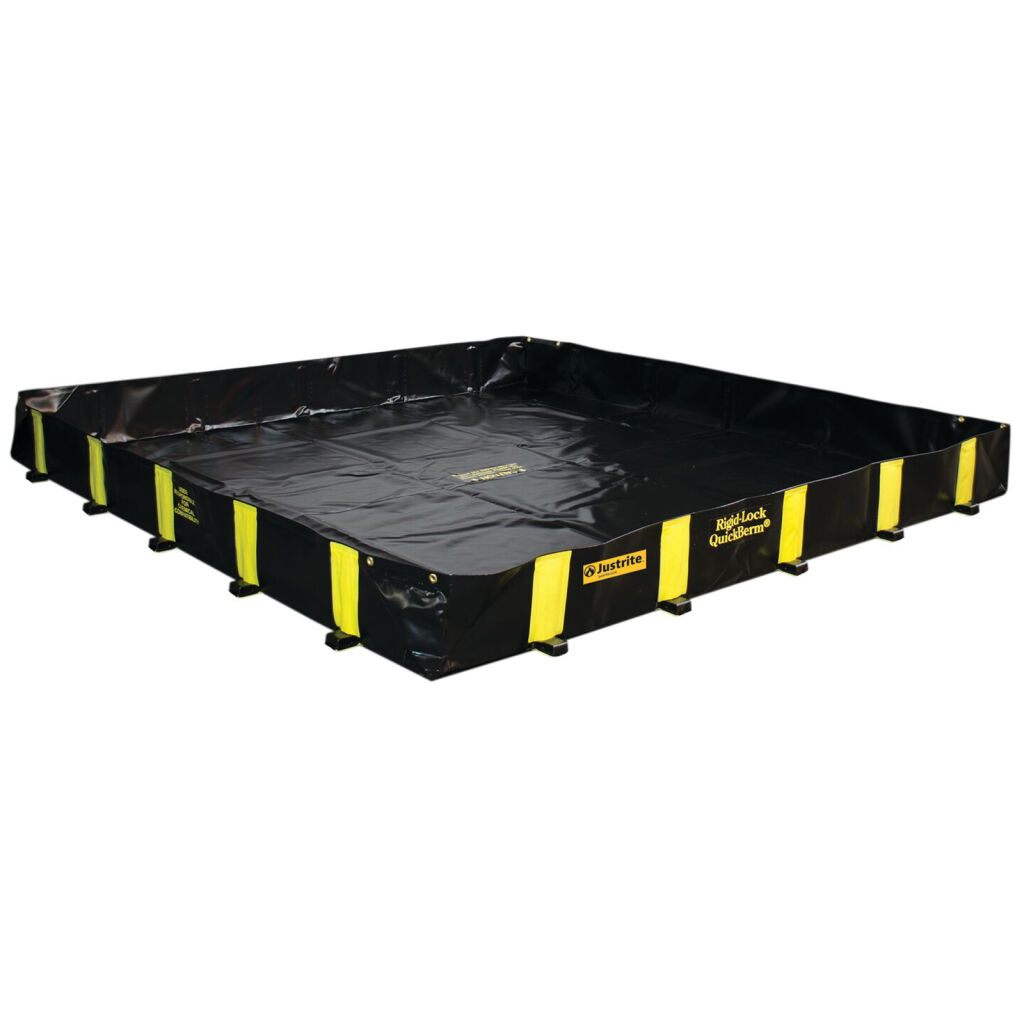 Bac de rétention plastique stockage de fûts ou transicuves (IBC) construction rabattable-pliable