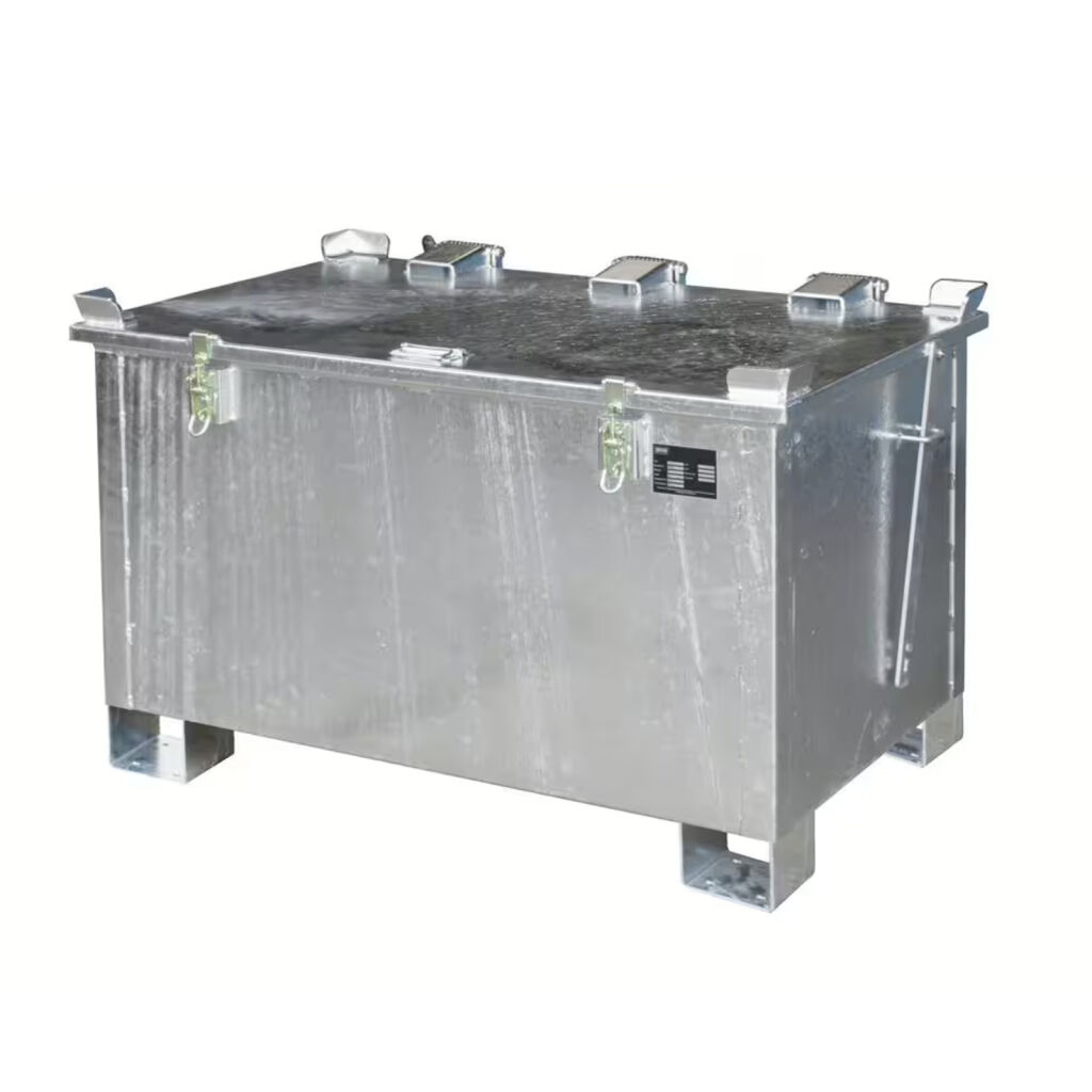 Veiligheidsbox Lithium-ionen container deksel met vergrendelingssysteem