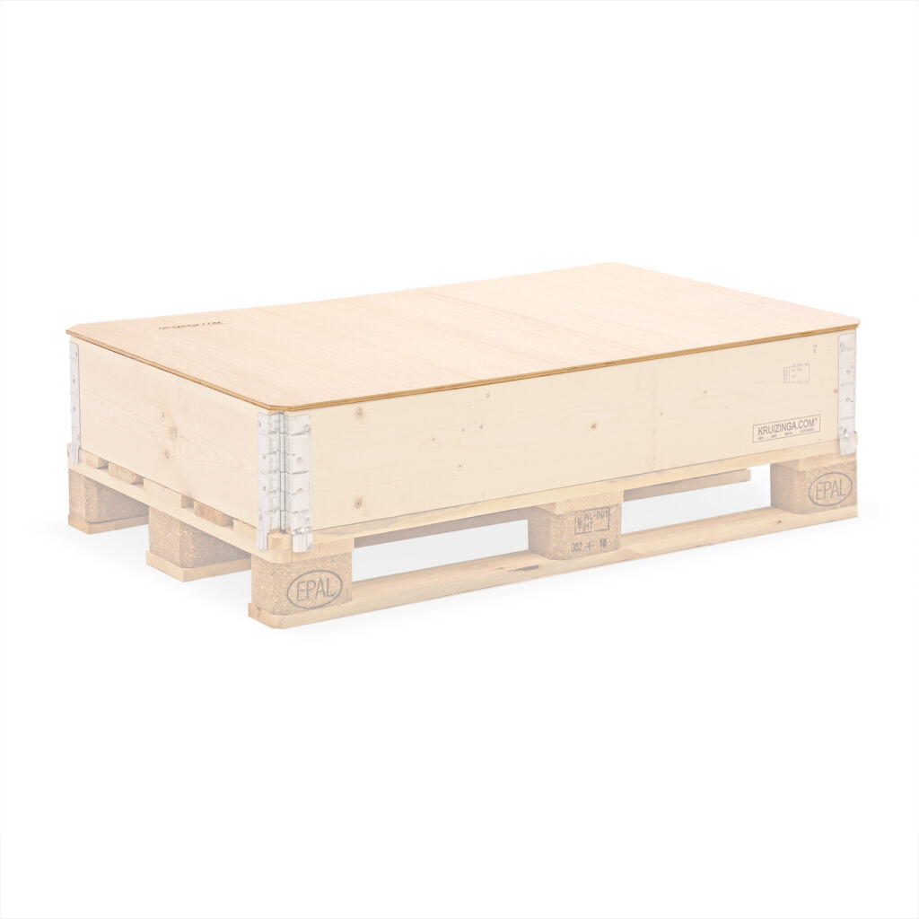 Pallet stacking frames lid suitable for pallet size 1200x800 mm