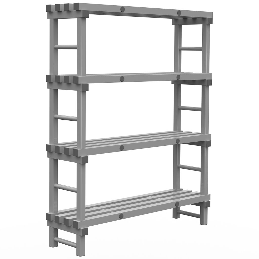 Rayonnage en plastique eurostelle modulaire