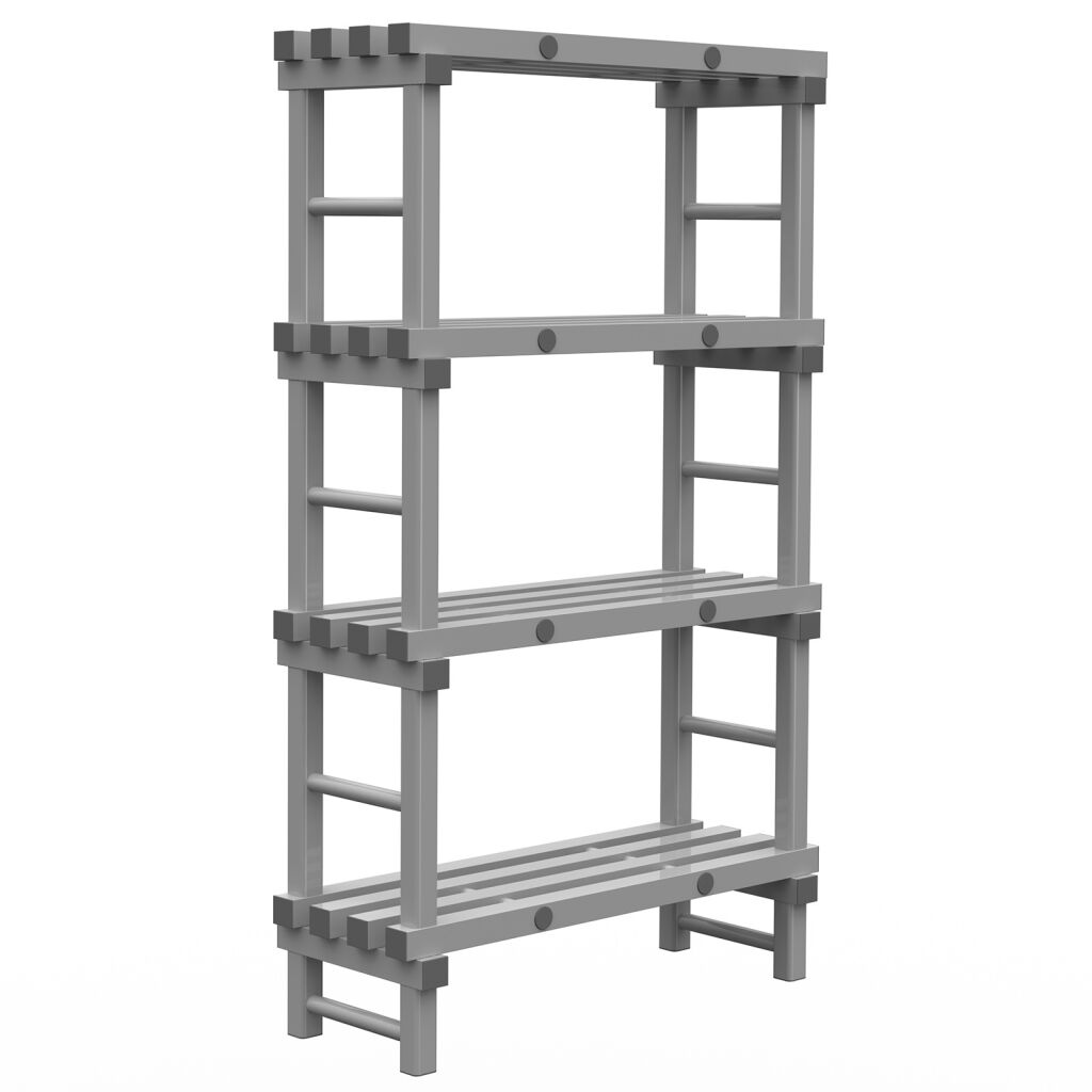 Rayonnage en plastique eurostelle modulaire