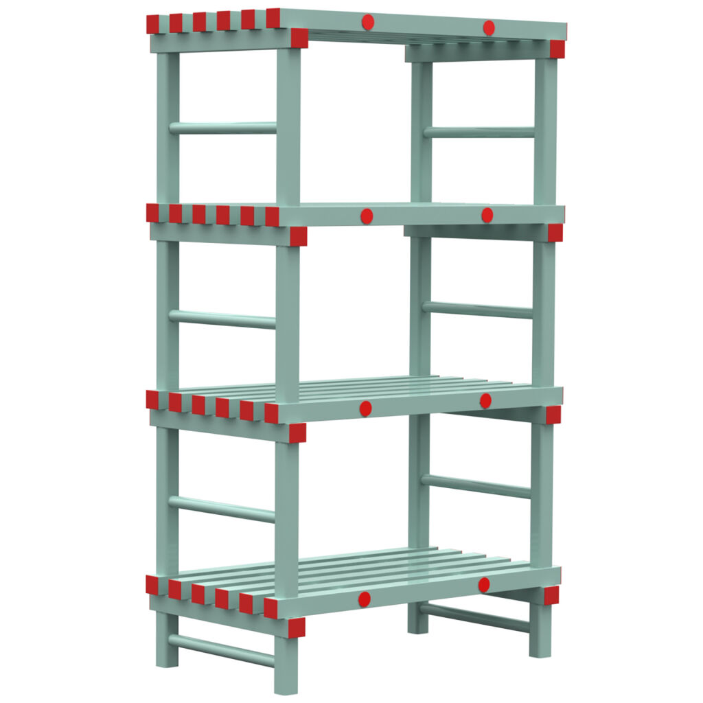 Plastic rack Euro rack modular