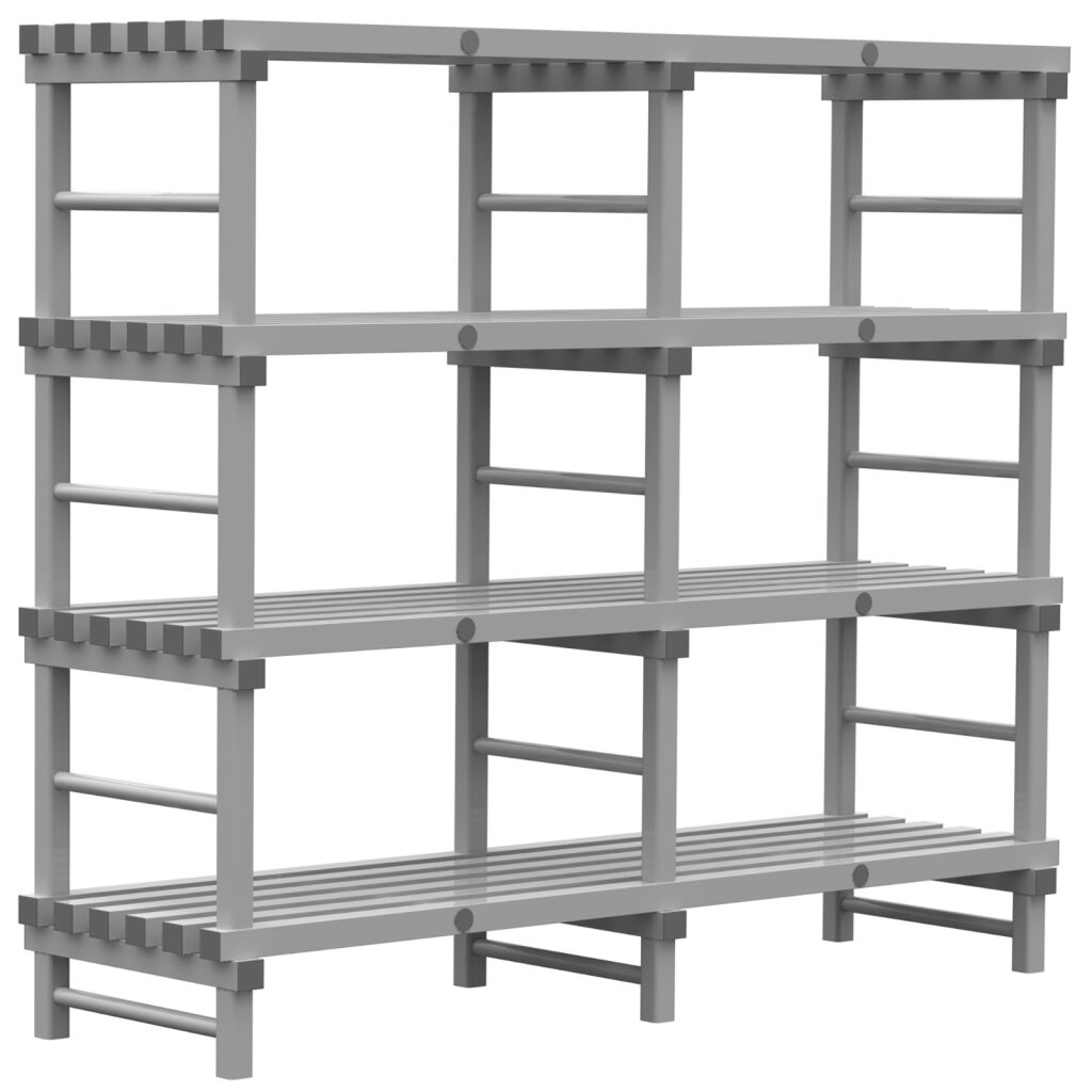 Rayonnage en plastique eurostelle modulaire