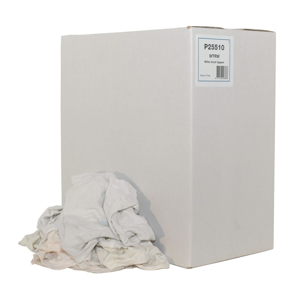 Industriepapier dispensers poetslappen 100% gerecycled textiel, per doos á 10 kg