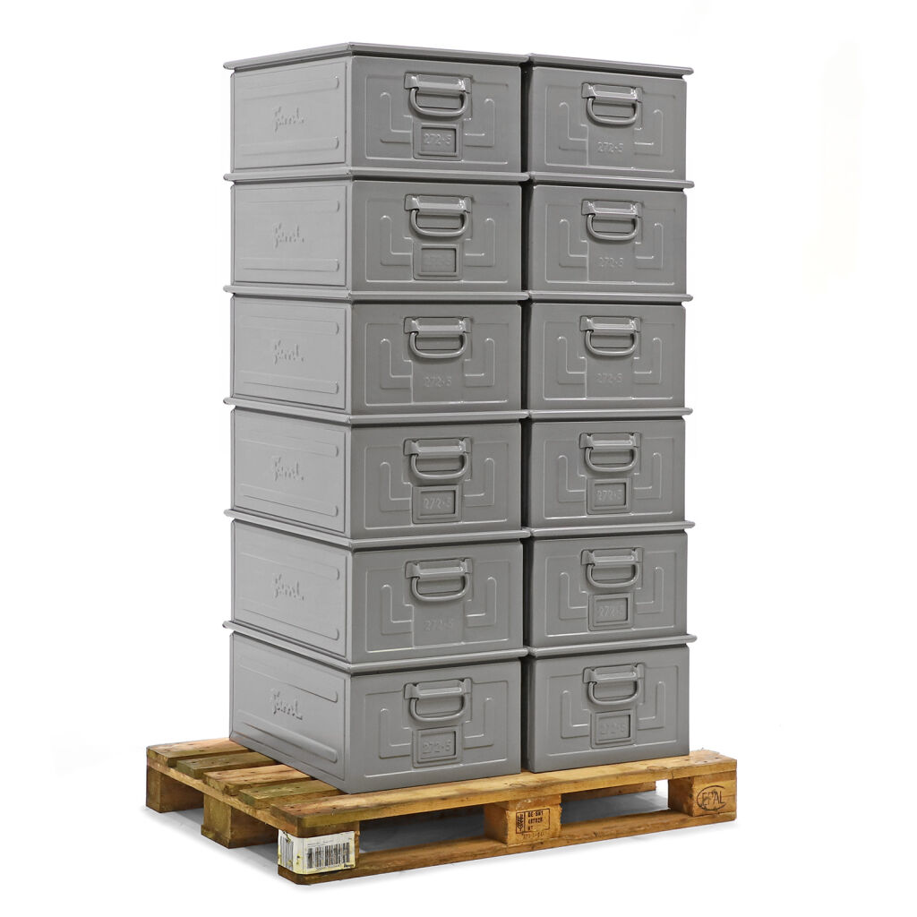 Storage bin steel all walls closed
