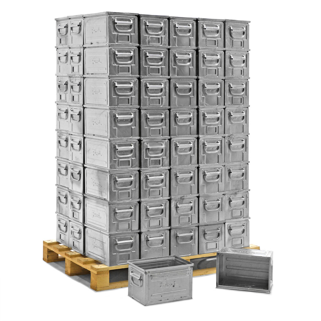 Storage bin steel all walls closed