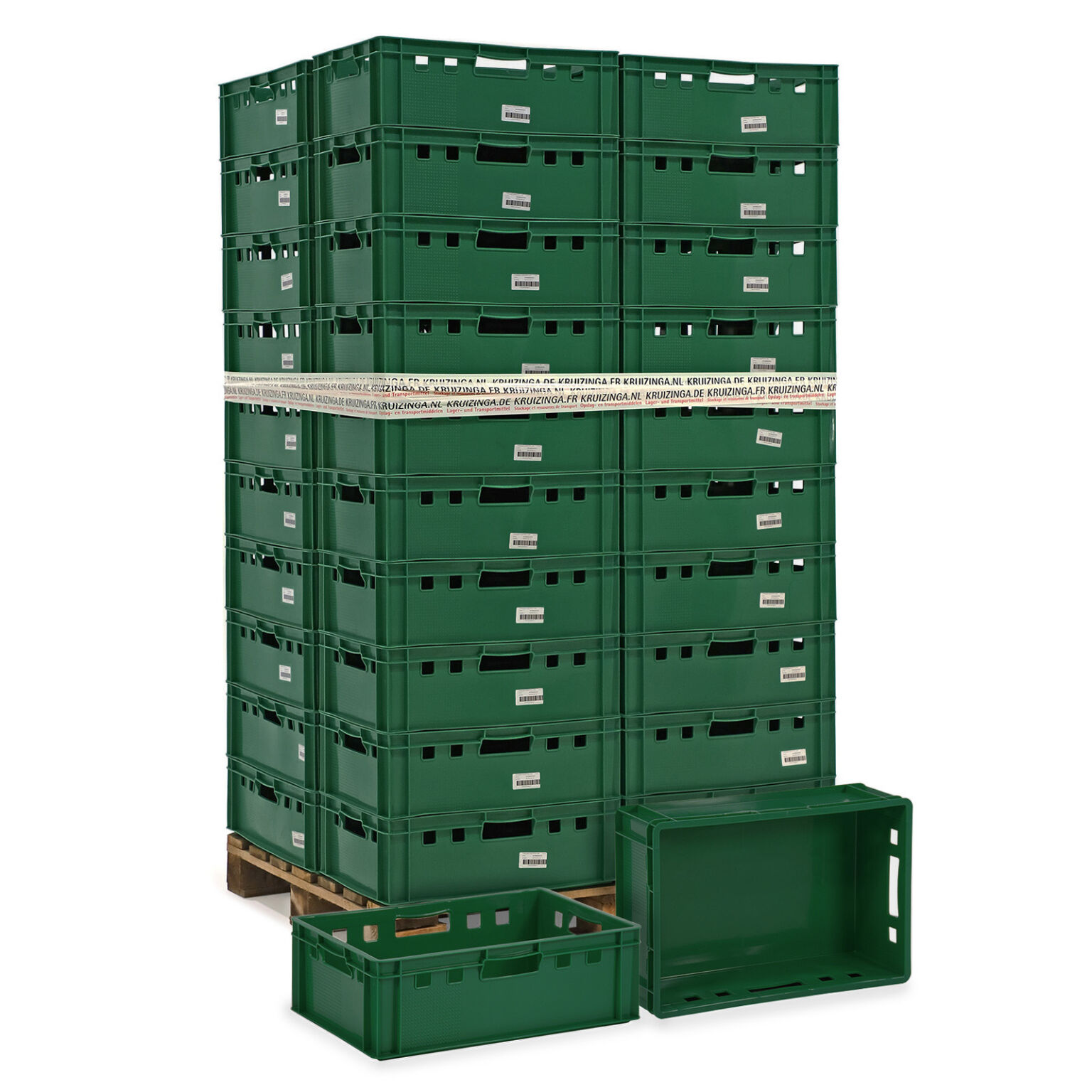 Stacking box plastic pallet tender e2 meat crate with open handles Type:  pallet tender