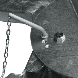 Schneeräumgerät Schneeschieber Gabelstapler verstellbar Schild mit Gummischürfleiste.  B: 1500, H: 590 (mm). Artikelcode: 25SCH-L-1500-V