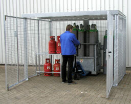 Gas cylinder storage accessories double folding doors