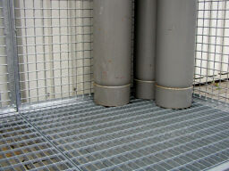 Gasflaschenlagerung Zubehör Gitterboden.  L: 2100, B: 1500,  (mm). Artikelcode: 2700-TB-002
