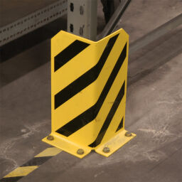 Shelving protection safety and marking pallet rack collision protector