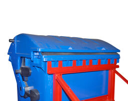 Minicontainer afval en reiniging afvalbakken heftrucklift met insteekbeugels