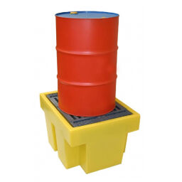 Plastic trays retention basin for 1x 200 l drum