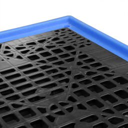 Plastic trays Retention Basin Retention Basin for 2 IBC.  L: 2560, W: 1350, H: 510 (mm). Article code: 37-0021